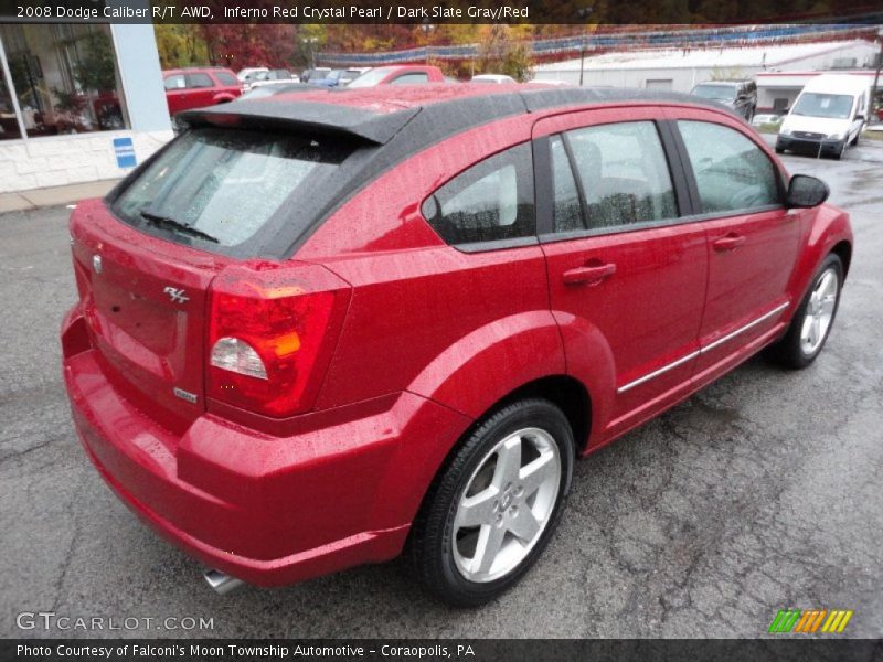 Inferno Red Crystal Pearl / Dark Slate Gray/Red 2008 Dodge Caliber R/T AWD