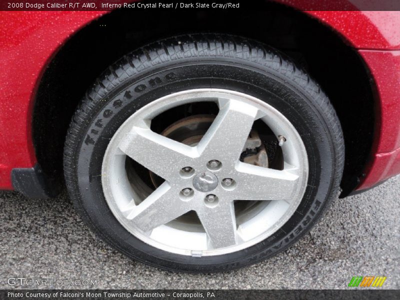 Inferno Red Crystal Pearl / Dark Slate Gray/Red 2008 Dodge Caliber R/T AWD