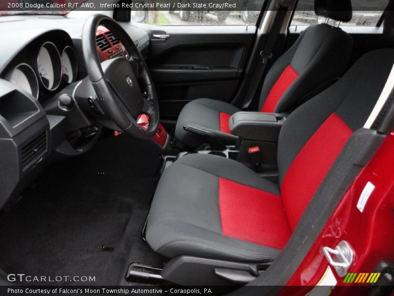 Inferno Red Crystal Pearl / Dark Slate Gray/Red 2008 Dodge Caliber R/T AWD
