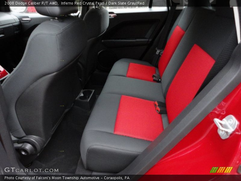 Inferno Red Crystal Pearl / Dark Slate Gray/Red 2008 Dodge Caliber R/T AWD
