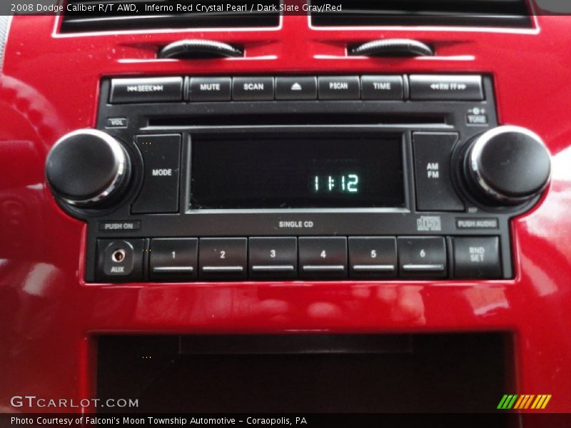 Inferno Red Crystal Pearl / Dark Slate Gray/Red 2008 Dodge Caliber R/T AWD