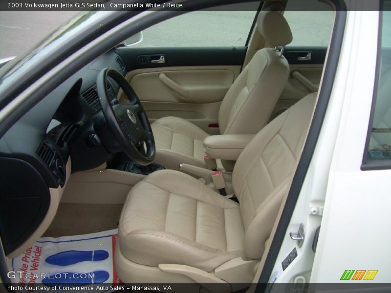 Campanella White / Beige 2003 Volkswagen Jetta GLS Sedan
