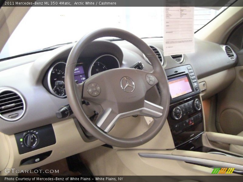 Arctic White / Cashmere 2011 Mercedes-Benz ML 350 4Matic