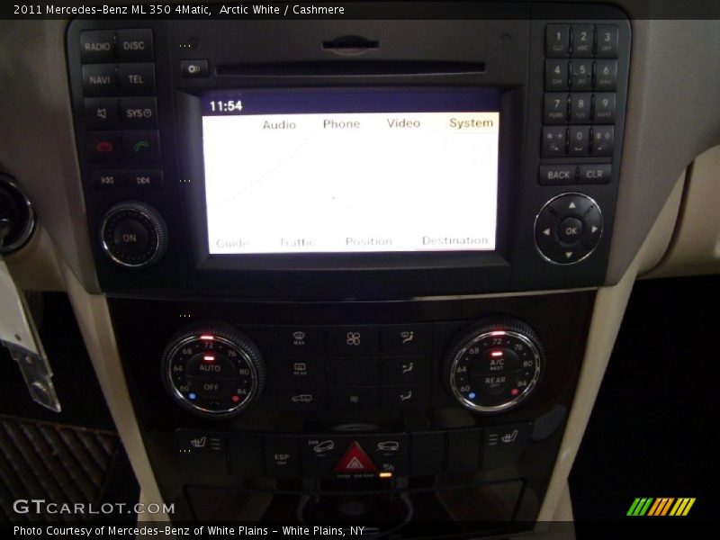 Arctic White / Cashmere 2011 Mercedes-Benz ML 350 4Matic