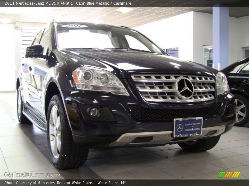 Capri Blue Metallic / Cashmere 2011 Mercedes-Benz ML 350 4Matic