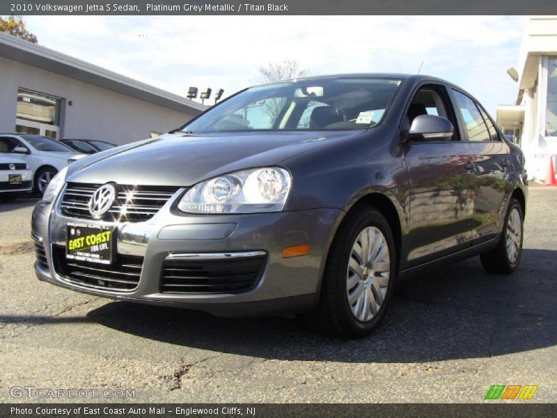 Platinum Grey Metallic / Titan Black 2010 Volkswagen Jetta S Sedan