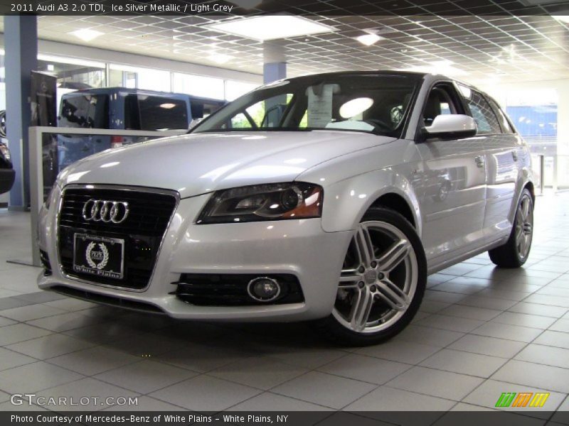 Ice Silver Metallic / Light Grey 2011 Audi A3 2.0 TDI