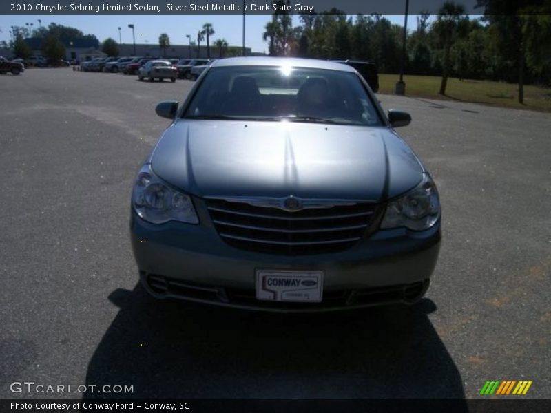 Silver Steel Metallic / Dark Slate Gray 2010 Chrysler Sebring Limited Sedan