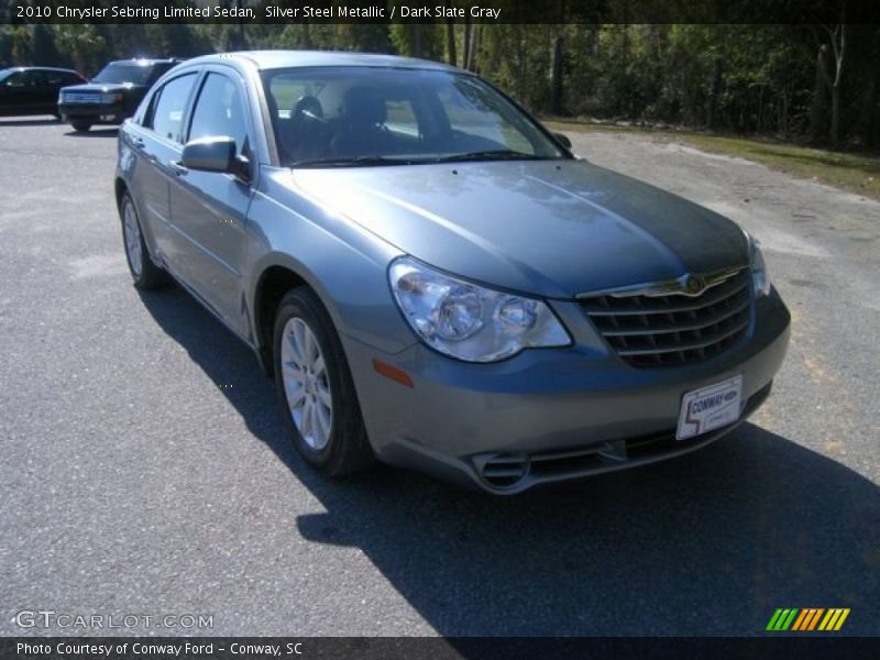 Silver Steel Metallic / Dark Slate Gray 2010 Chrysler Sebring Limited Sedan