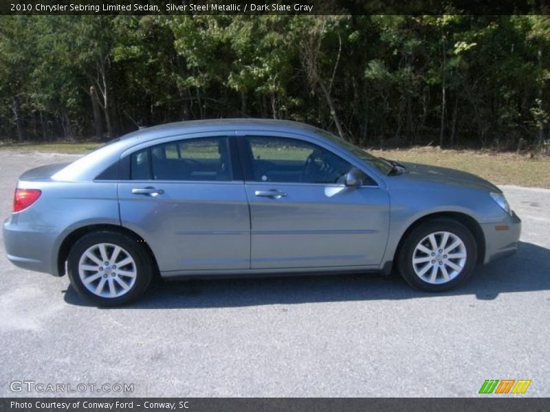 Silver Steel Metallic / Dark Slate Gray 2010 Chrysler Sebring Limited Sedan