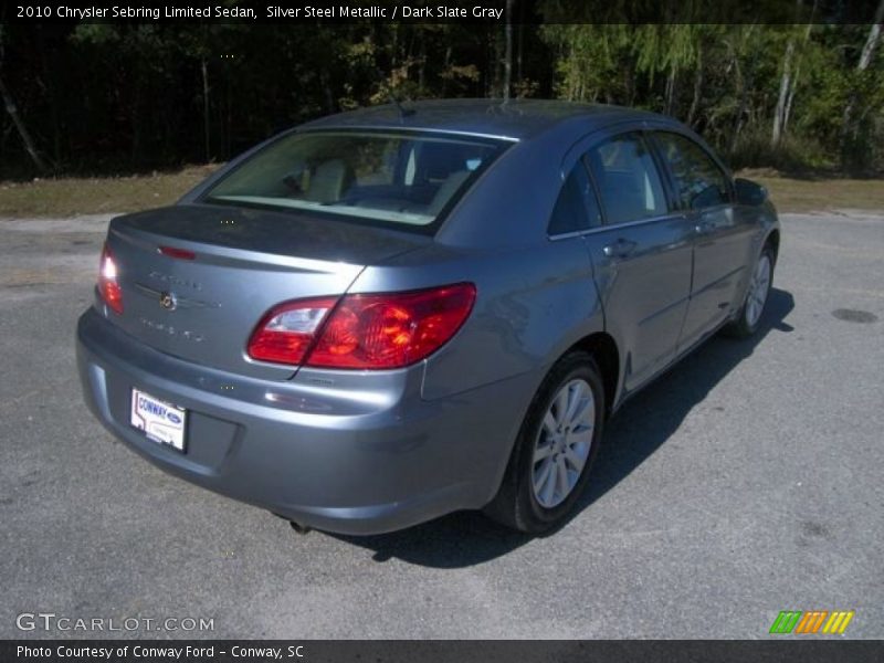 Silver Steel Metallic / Dark Slate Gray 2010 Chrysler Sebring Limited Sedan