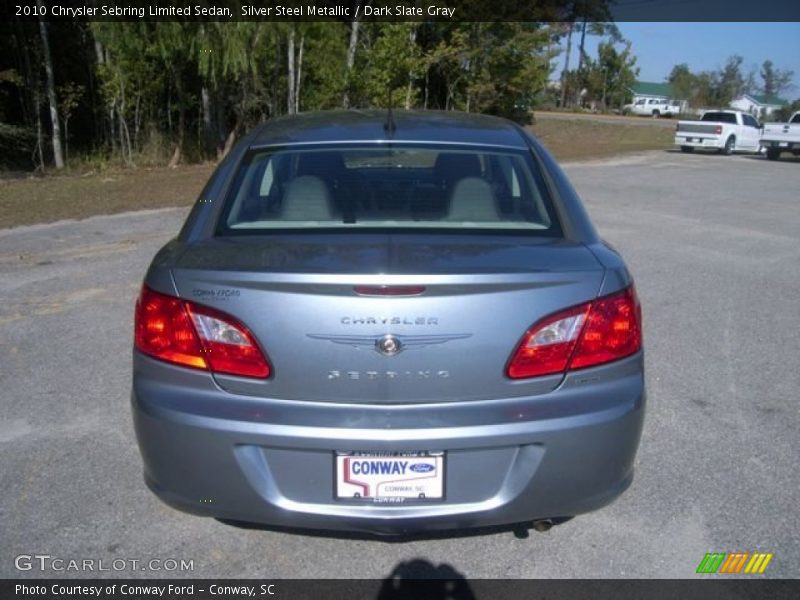 Silver Steel Metallic / Dark Slate Gray 2010 Chrysler Sebring Limited Sedan