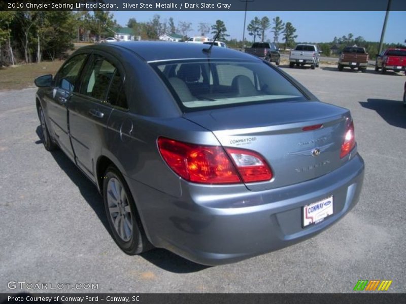 Silver Steel Metallic / Dark Slate Gray 2010 Chrysler Sebring Limited Sedan