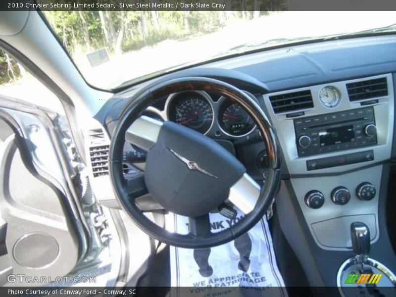 Silver Steel Metallic / Dark Slate Gray 2010 Chrysler Sebring Limited Sedan