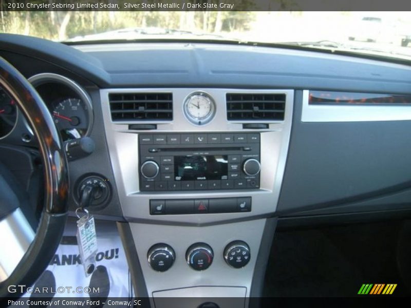 Silver Steel Metallic / Dark Slate Gray 2010 Chrysler Sebring Limited Sedan