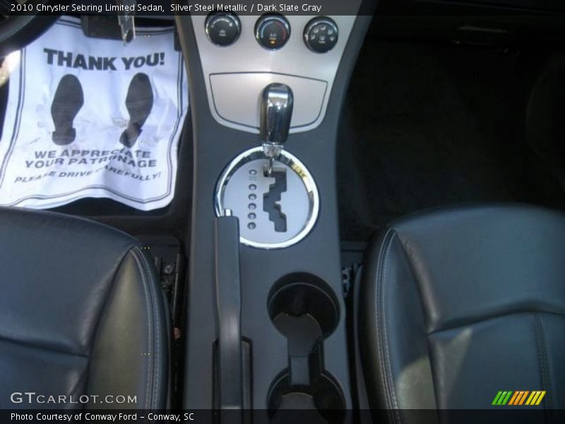 Silver Steel Metallic / Dark Slate Gray 2010 Chrysler Sebring Limited Sedan