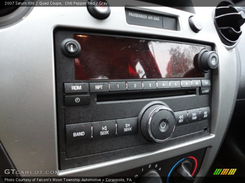 Chili Pepper Red / Gray 2007 Saturn ION 2 Quad Coupe