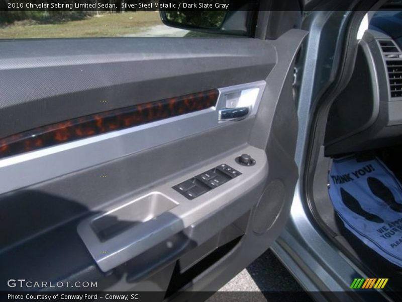 Silver Steel Metallic / Dark Slate Gray 2010 Chrysler Sebring Limited Sedan