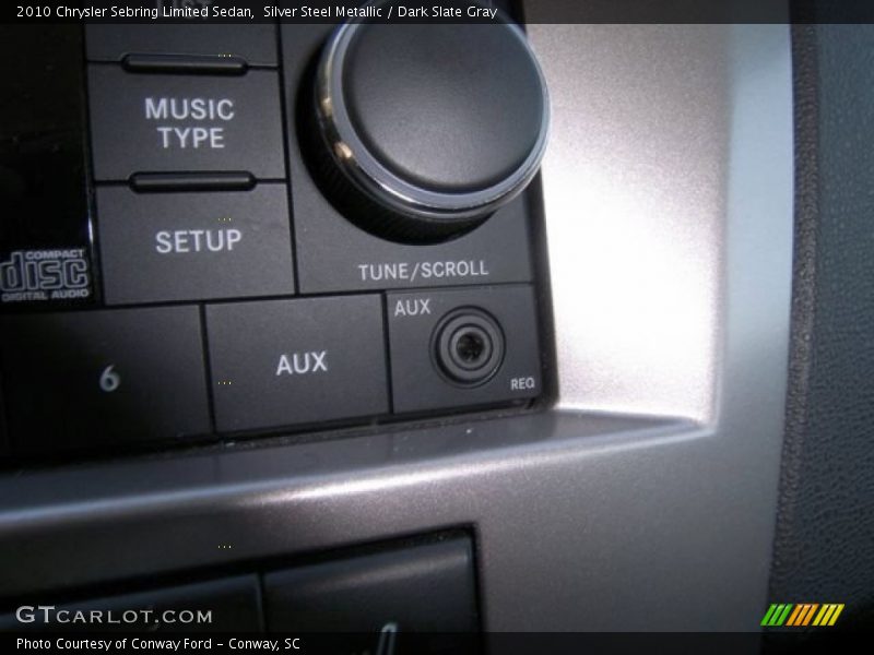 Silver Steel Metallic / Dark Slate Gray 2010 Chrysler Sebring Limited Sedan