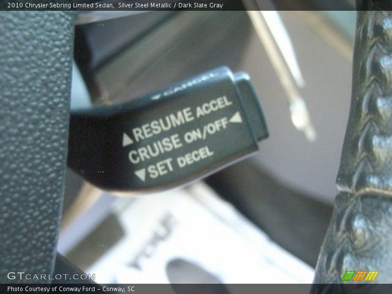 Silver Steel Metallic / Dark Slate Gray 2010 Chrysler Sebring Limited Sedan