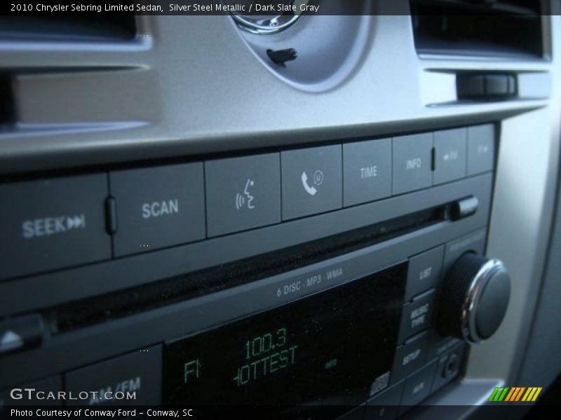 Silver Steel Metallic / Dark Slate Gray 2010 Chrysler Sebring Limited Sedan