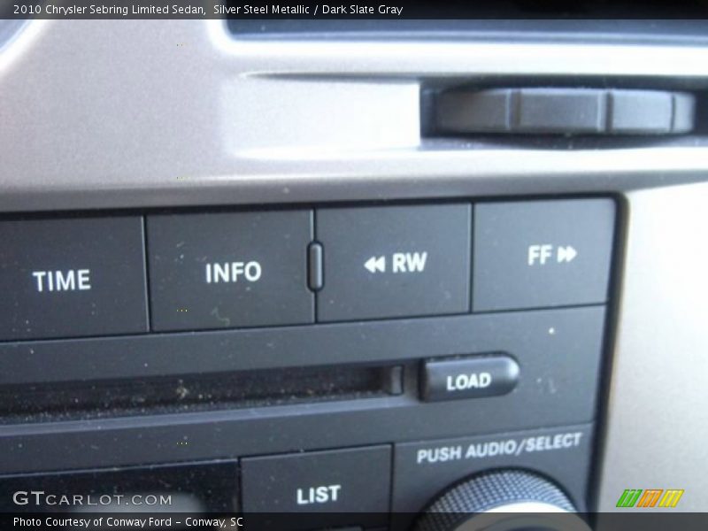Silver Steel Metallic / Dark Slate Gray 2010 Chrysler Sebring Limited Sedan