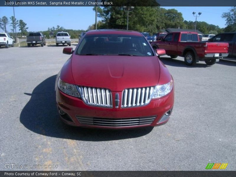 Sangria Red Metallic / Charcoal Black 2009 Lincoln MKS Sedan