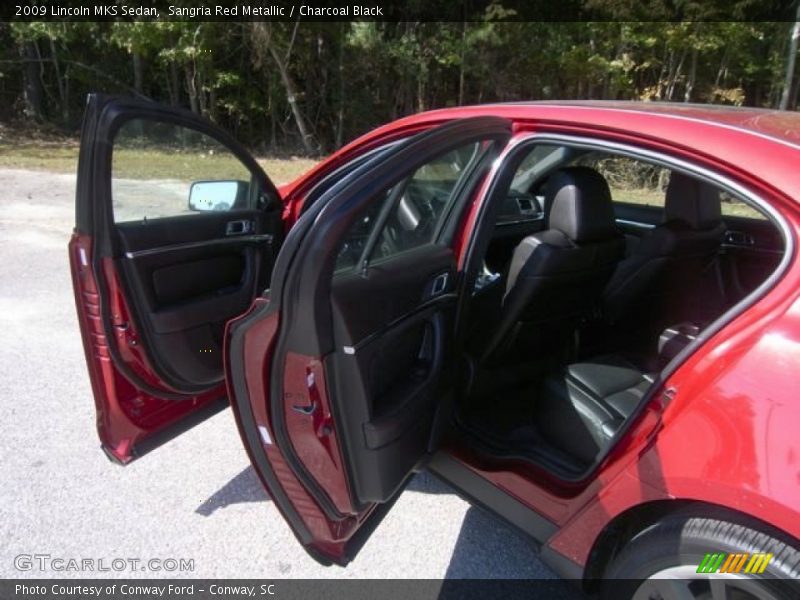 Sangria Red Metallic / Charcoal Black 2009 Lincoln MKS Sedan