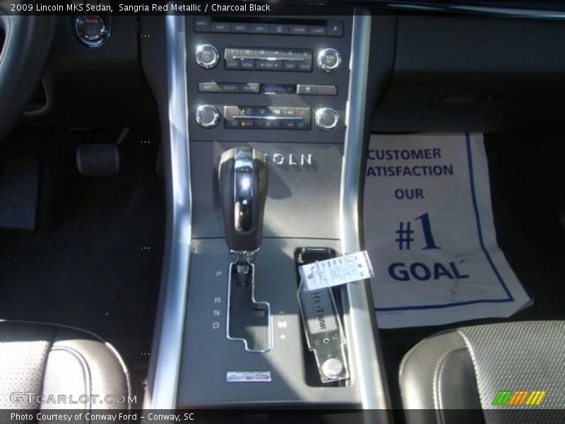 Sangria Red Metallic / Charcoal Black 2009 Lincoln MKS Sedan