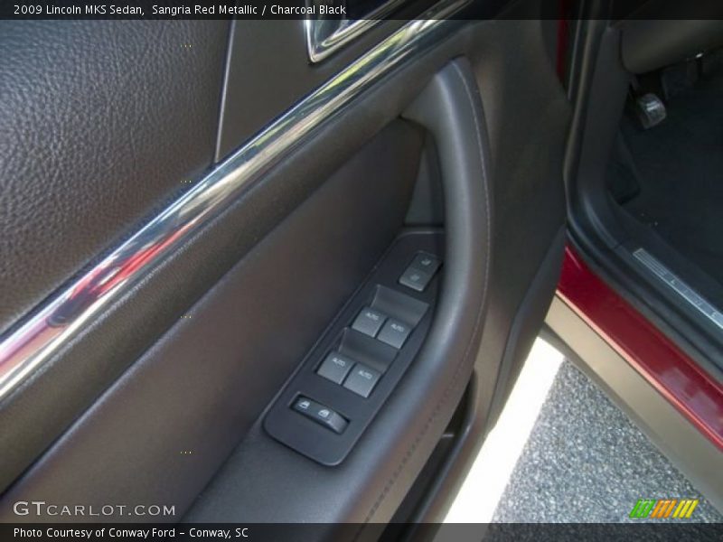 Sangria Red Metallic / Charcoal Black 2009 Lincoln MKS Sedan