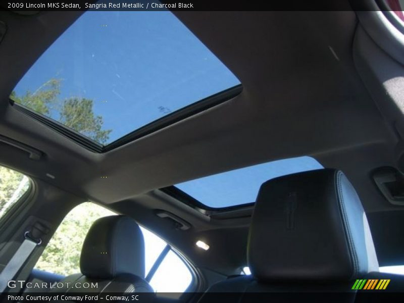 Sangria Red Metallic / Charcoal Black 2009 Lincoln MKS Sedan