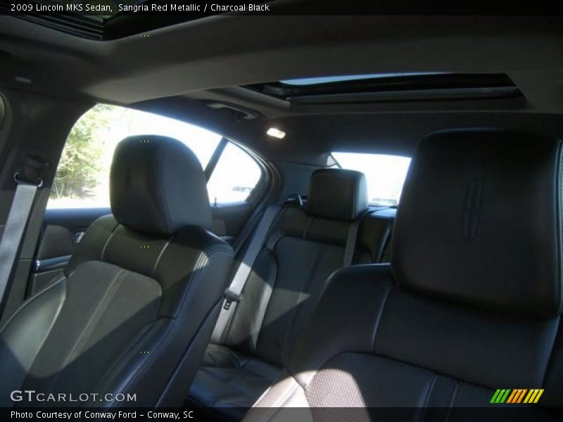 Sangria Red Metallic / Charcoal Black 2009 Lincoln MKS Sedan