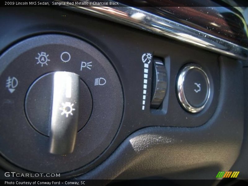 Sangria Red Metallic / Charcoal Black 2009 Lincoln MKS Sedan