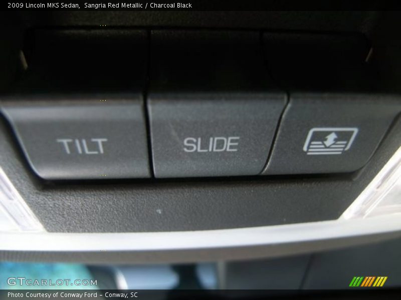 Sangria Red Metallic / Charcoal Black 2009 Lincoln MKS Sedan