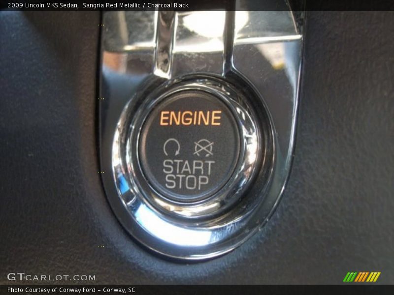 Sangria Red Metallic / Charcoal Black 2009 Lincoln MKS Sedan