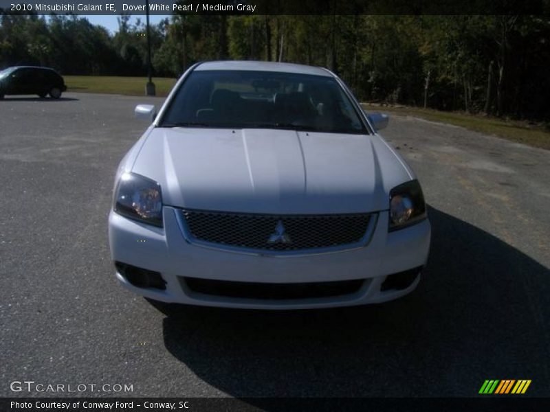 Dover White Pearl / Medium Gray 2010 Mitsubishi Galant FE