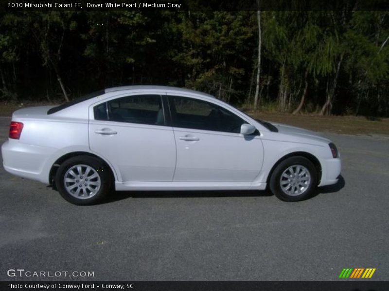Dover White Pearl / Medium Gray 2010 Mitsubishi Galant FE