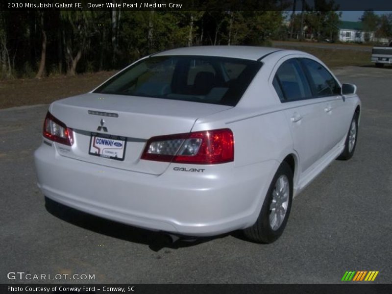 Dover White Pearl / Medium Gray 2010 Mitsubishi Galant FE