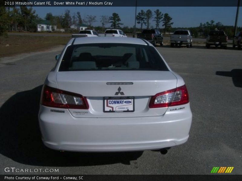 Dover White Pearl / Medium Gray 2010 Mitsubishi Galant FE
