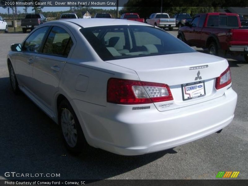 Dover White Pearl / Medium Gray 2010 Mitsubishi Galant FE