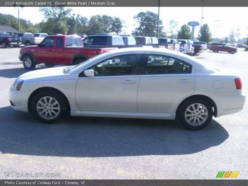 Dover White Pearl / Medium Gray 2010 Mitsubishi Galant FE