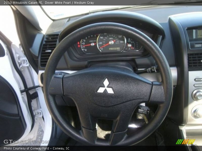 Dover White Pearl / Medium Gray 2010 Mitsubishi Galant FE