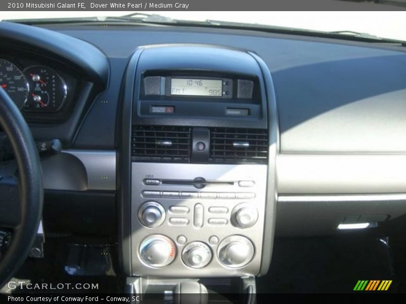 Dover White Pearl / Medium Gray 2010 Mitsubishi Galant FE