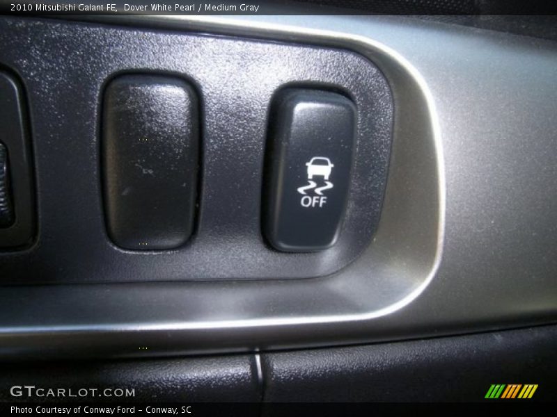 Dover White Pearl / Medium Gray 2010 Mitsubishi Galant FE
