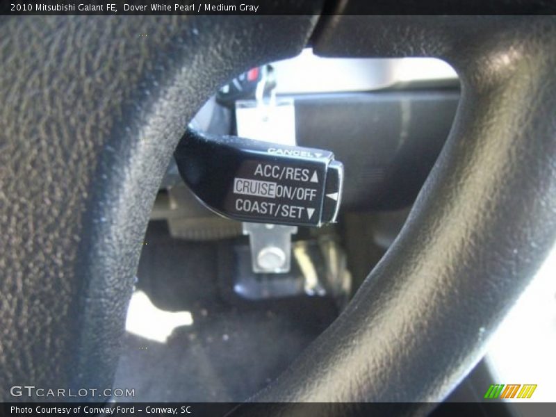 Dover White Pearl / Medium Gray 2010 Mitsubishi Galant FE