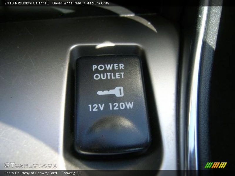 Dover White Pearl / Medium Gray 2010 Mitsubishi Galant FE