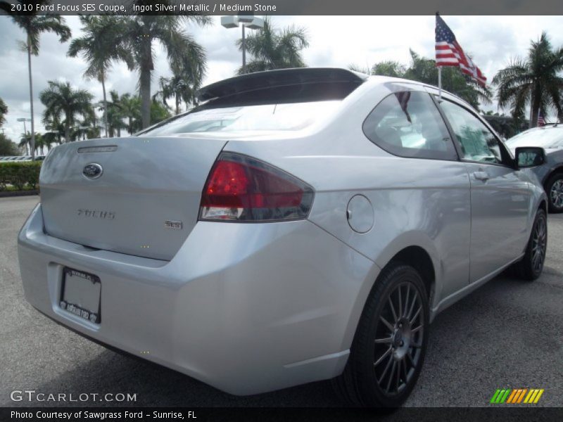 Ingot Silver Metallic / Medium Stone 2010 Ford Focus SES Coupe