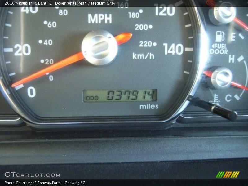 Dover White Pearl / Medium Gray 2010 Mitsubishi Galant FE