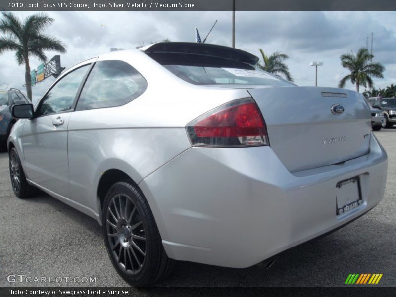 Ingot Silver Metallic / Medium Stone 2010 Ford Focus SES Coupe