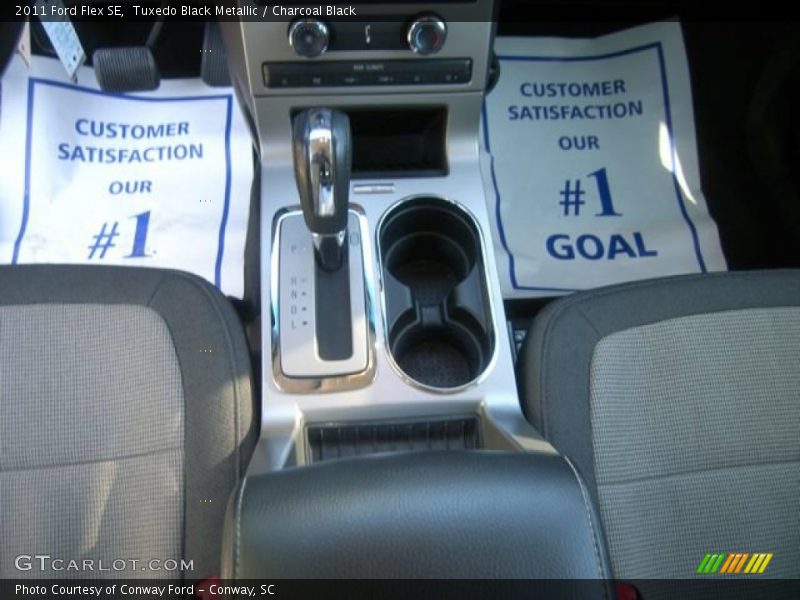 Tuxedo Black Metallic / Charcoal Black 2011 Ford Flex SE